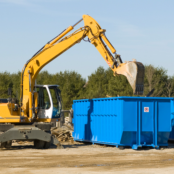 what size residential dumpster rentals are available in Dickson County